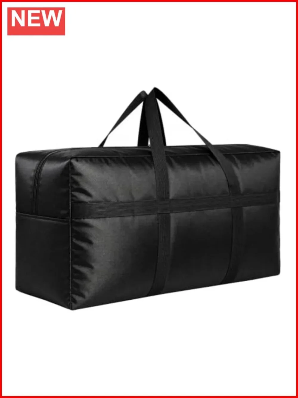 Extra Large Storage Duffle Bag with Zippers, Handles, Foldable Travel Bag